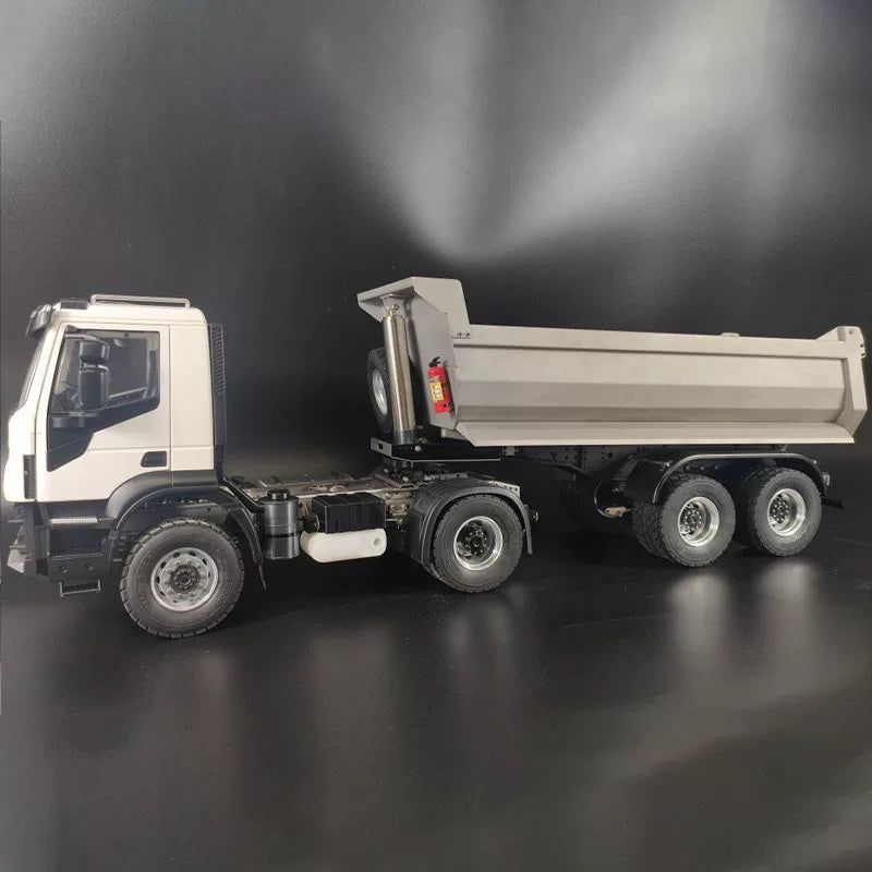 1/14 RC Semi Truck Tipper Dump Truck Trailer & Chassis DIY Parts for Tamiya