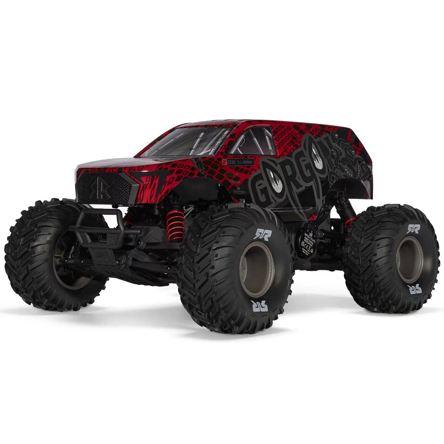 ARRMA 1/10 GORGON 2WD Brushless Monster Truck RTR with DSC Technology (2S-3S LiPo Power)