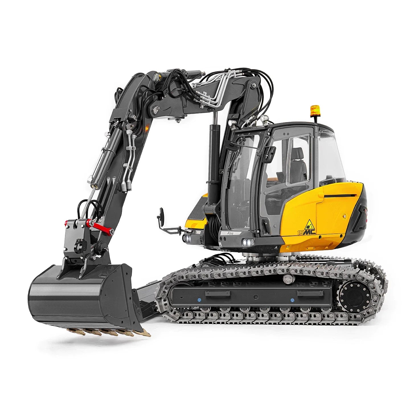 LESU 1/14 MC15 Hydraulic Excavator BA-B0042 | Dual Pump 9-Way Valve | 4-Section Variable Boom