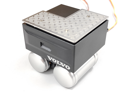 Metal Simulation Battery Box with Servo Mount Upgrade Part for 1/14 Tamiya Volvo RC Tractor Truck DIY Model