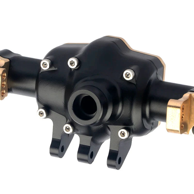 CROSSRC 1/8 EMO 2025 Edition Full Metal Front & Rear Axle Housing Assembly (CNC Aluminum)