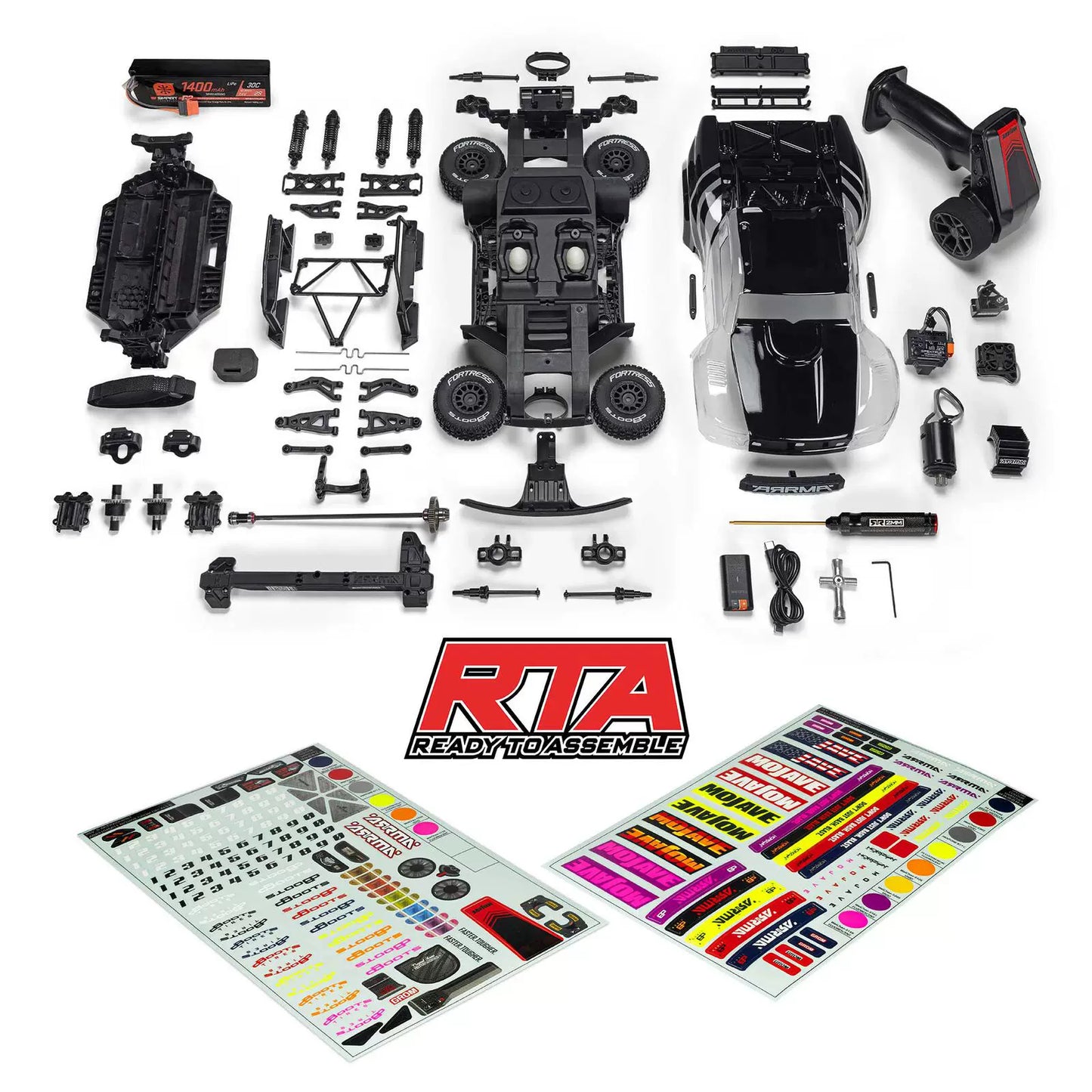 ARRMA 1/16 MOJAVE 4WD Desert Truck Assembly KIT | RC Short Course Truck