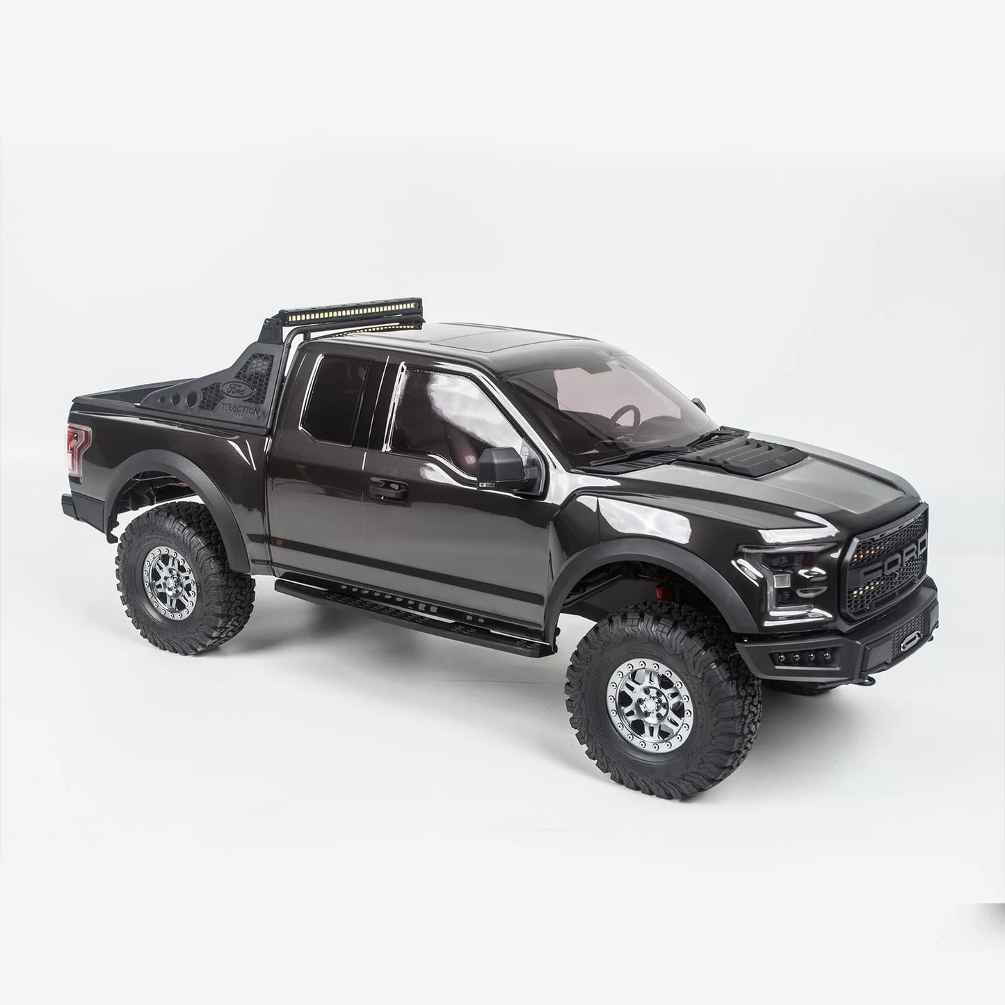 KM 1/8 Ford F-150 Raptor RC Mud Truck Rock Crawler with Horizontal Shocks