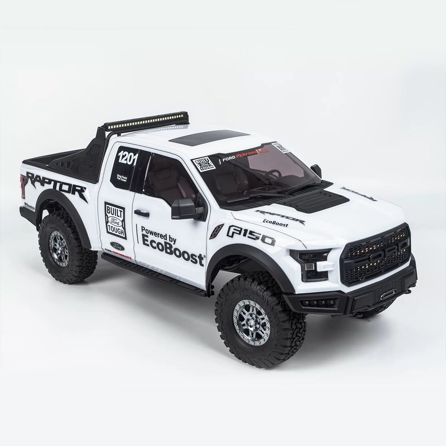 KM 1/8 Ford F-150 Raptor RC Mud Truck Rock Crawler with Horizontal Shocks