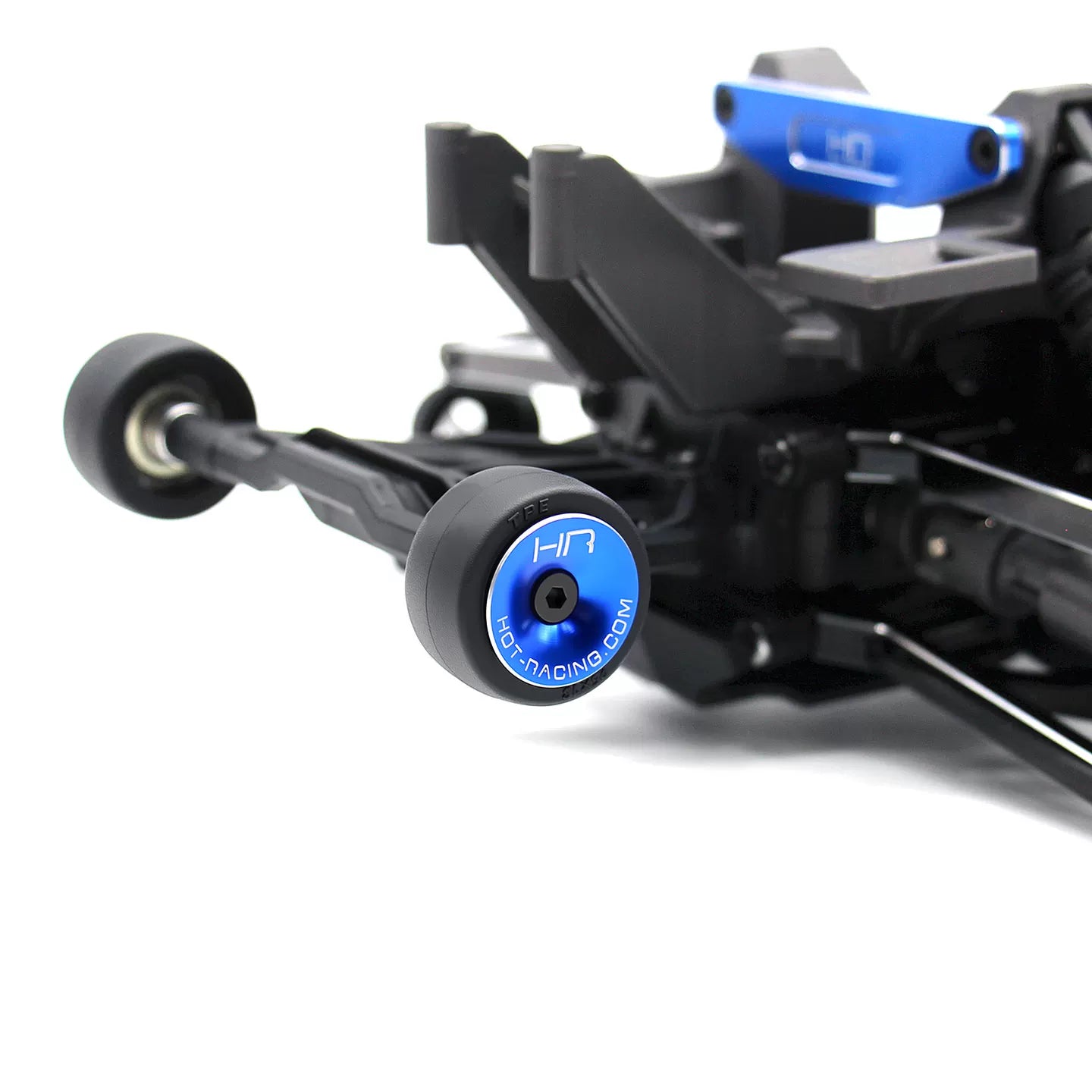 Aluminum Wheelie Bar with Bearings & Wheel Caps for Traxxas Mini XRT / Mini Maxx