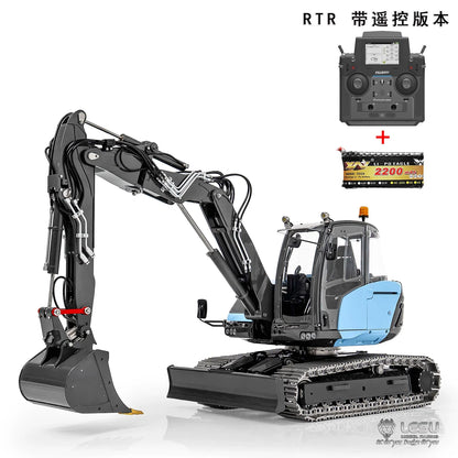 LESU 1/14 MC15 Hydraulic Excavator BA-B0042 | Dual Pump 9-Way Valve | 4-Section Variable Boom