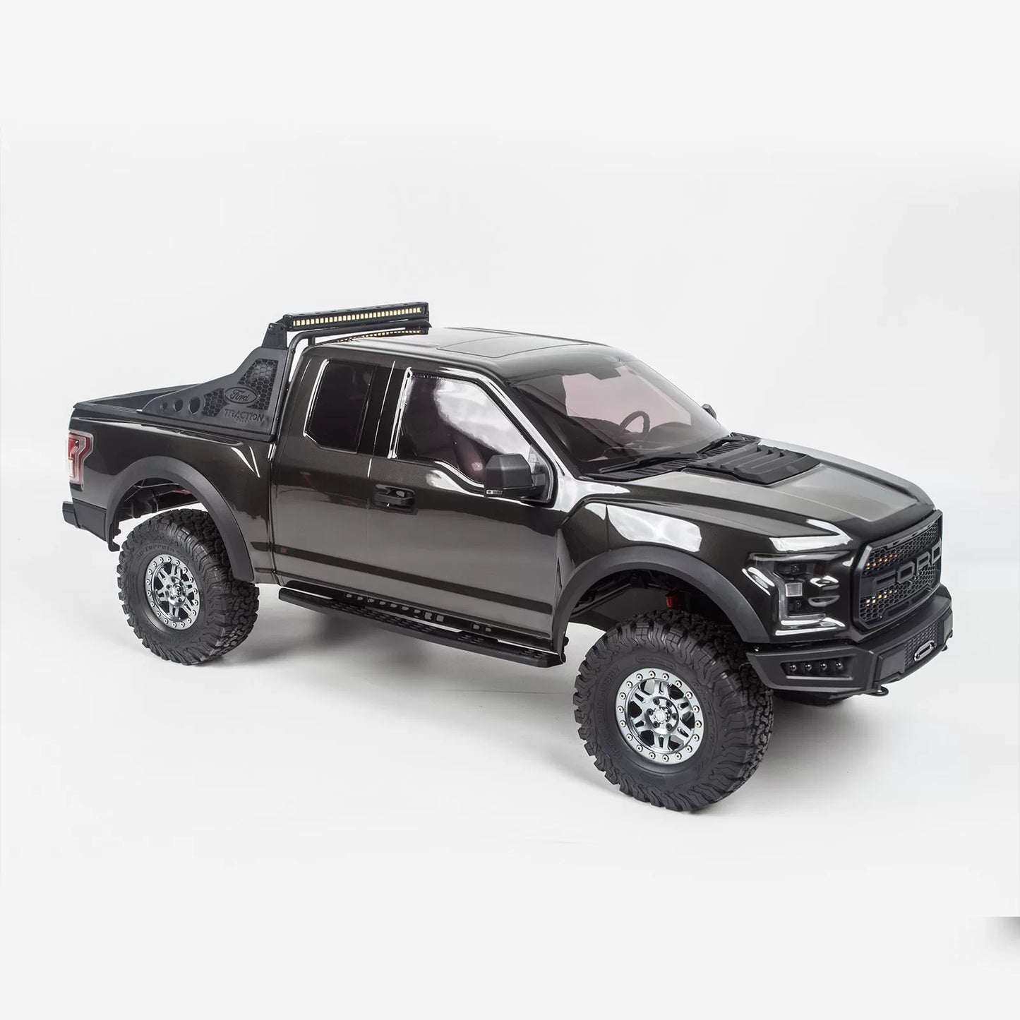 KM 1/8 Ford F-150 Raptor RC Mud Truck Rock Crawler with Horizontal Shocks