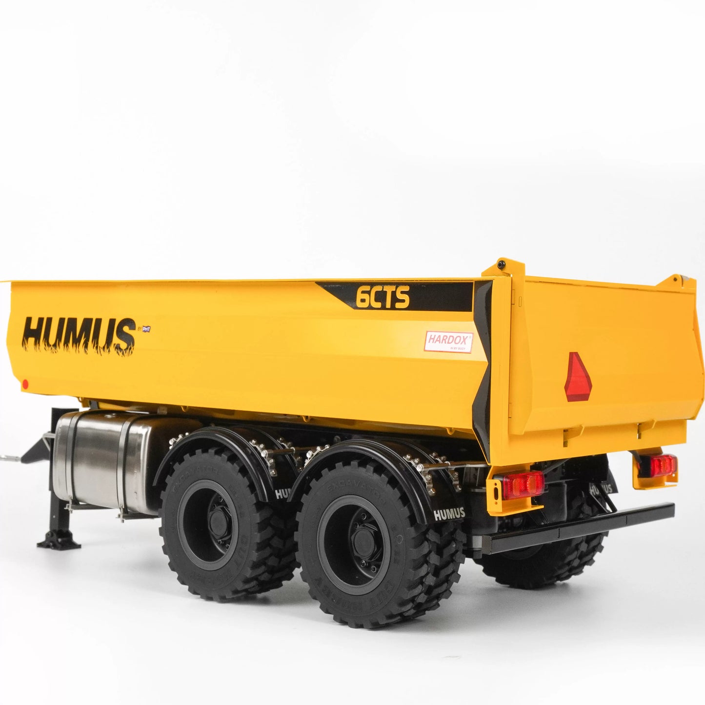 1/14 Kuting RC Hydraulic Full Dump Trailer - Metal Scale Model with Liftable Bed