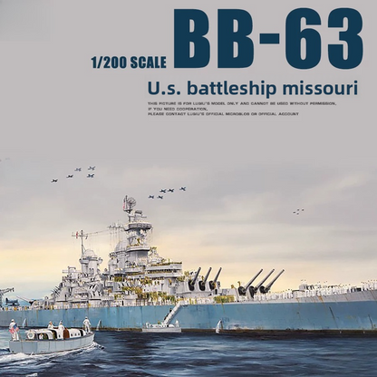 Trumpeter 1/200 USS Missouri BB-63 Battleship Plastic Model Kit 03705