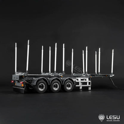 LESU 1/14 RC Timber Semi-Trailer with Drum Brakes & Dual-Wheel Axles LS-A0053