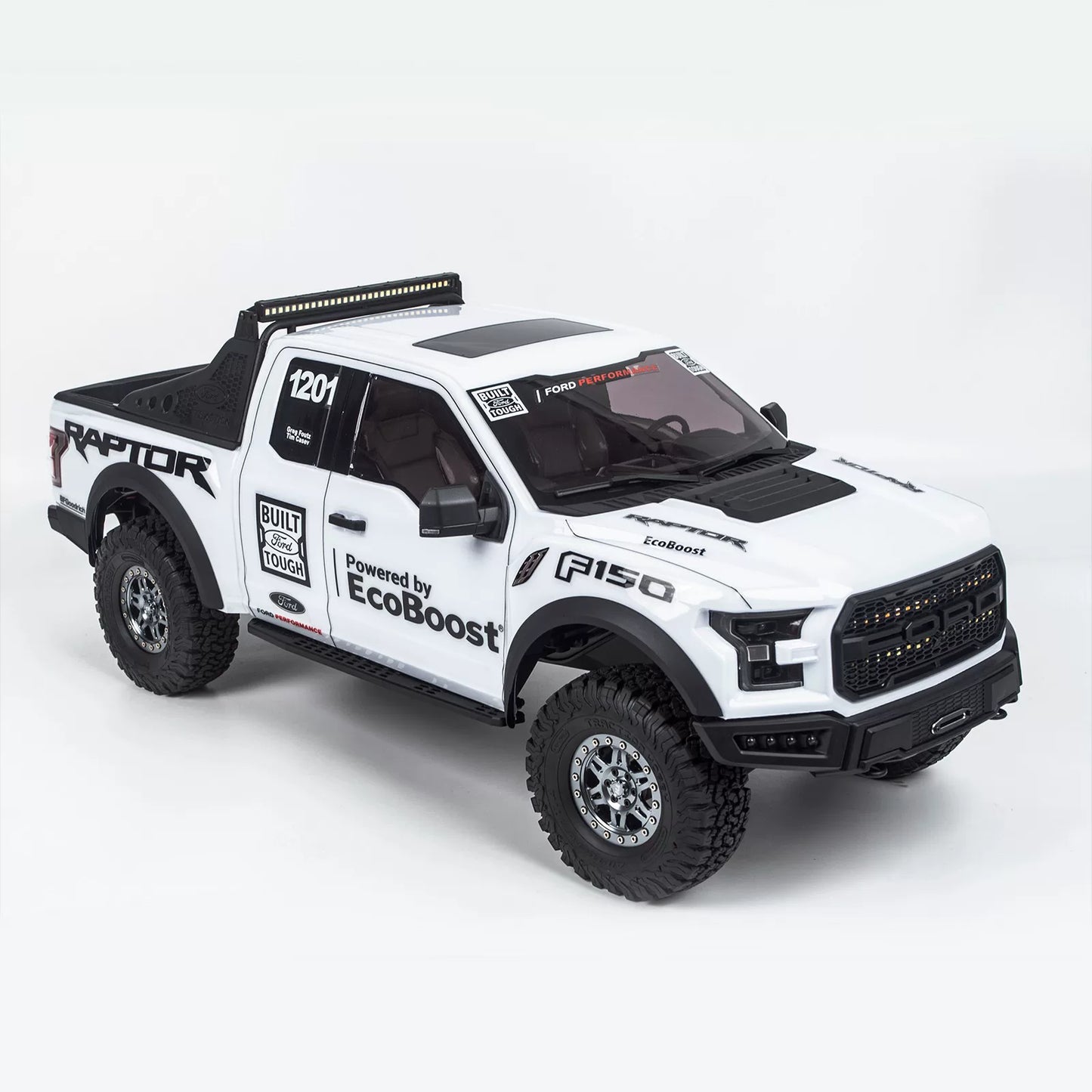 KM 1/8 Ford F-150 Raptor RC Mud Truck Rock Crawler with Horizontal Shocks