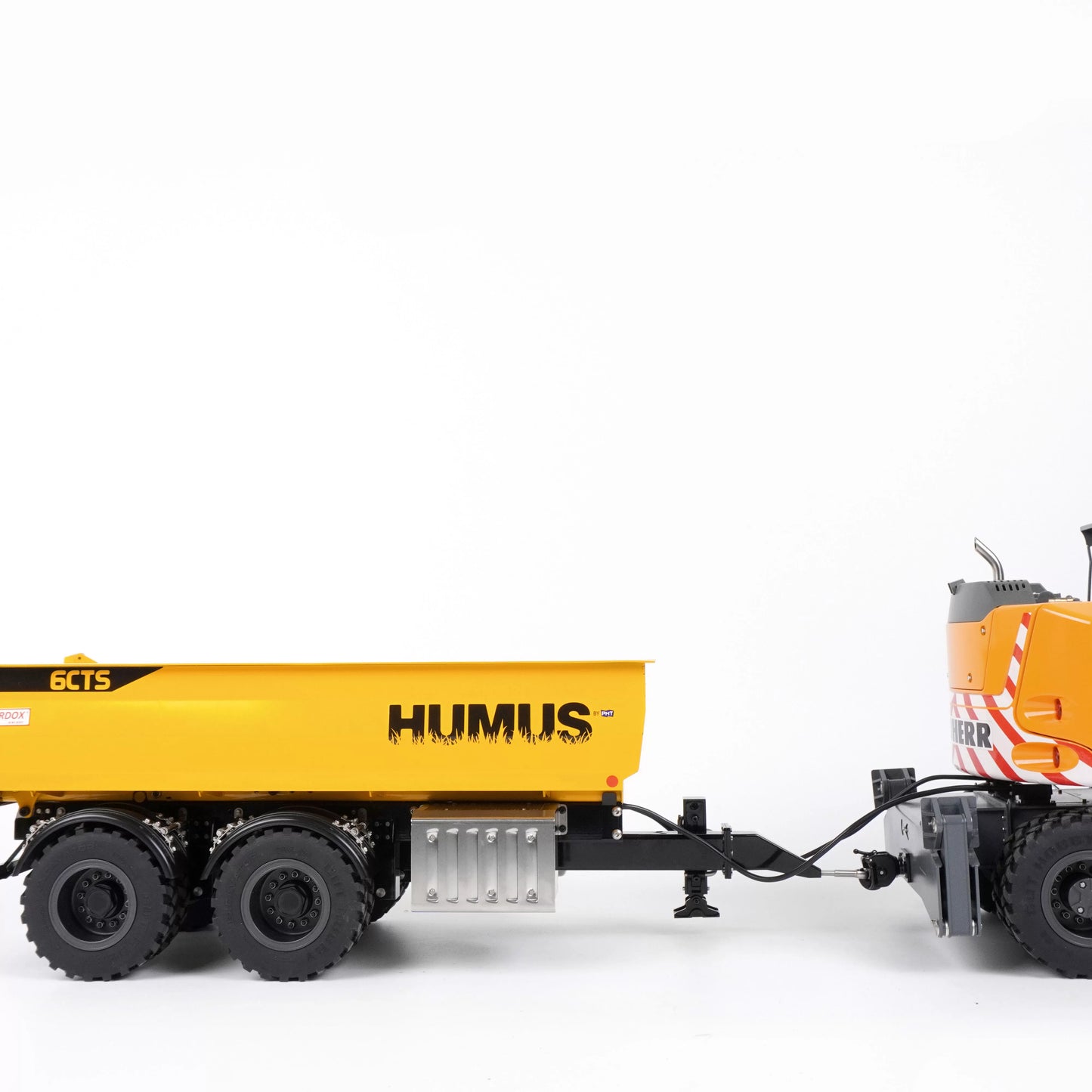 1/14 Kuting RC Hydraulic Full Dump Trailer - Metal Scale Model with Liftable Bed