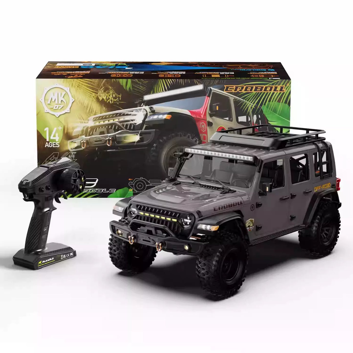 Rlaarlo Croboll MK07 V2 1/7 Scale RC Electric Off-Road Crawler - Diff Lock, Drive Disconnect & 2-Speed Transmission