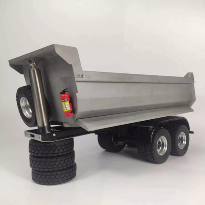 1/14 RC Semi Truck Tipper Dump Truck Trailer & Chassis DIY Parts for Tamiya