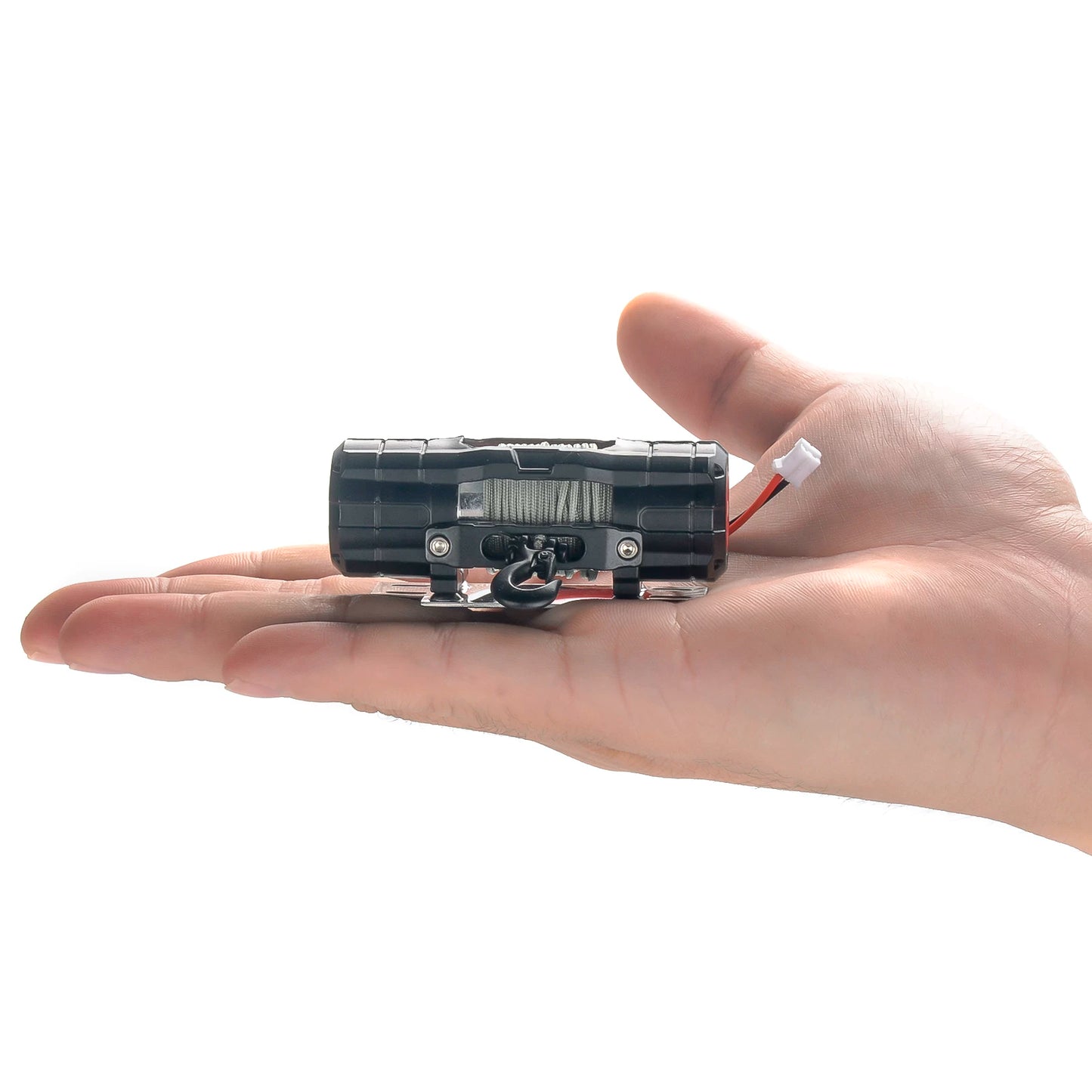 PYFORE 1/8 1/10 RC Crawler Metal Automatic Electric Winch Upgrade Parts for Axial SCX10 TRX4