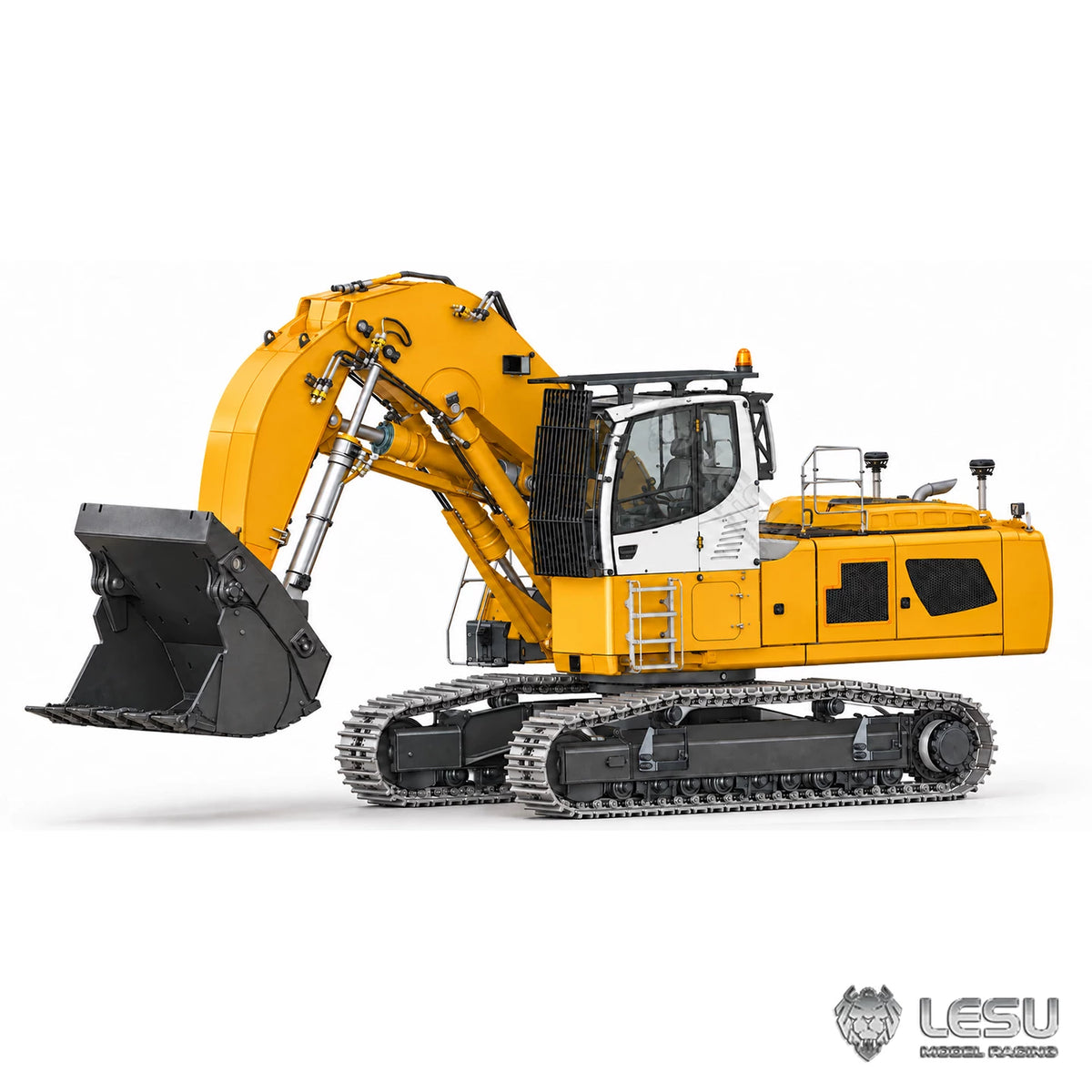 LESU LR956 Hydraulic RC Excavator 1/14 Scale Double Pump 7 Valve Shovel Excavator Model Toy