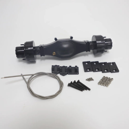 1/14 Scale Metal Rear Axle with Hub Reduction for Tamiya RC Hydraulic Dump Truck & Tractor DIY Upgrades