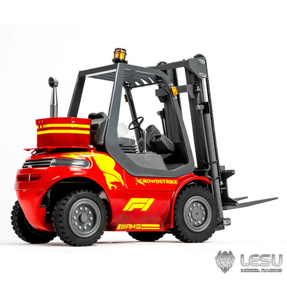 LESU Hydraulic Forklift 1/14 Scale Remote Control Forklift Metal Simulation Model RTR Version