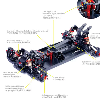 LC RACING LC10B5 V2 1/10 4WD Competition Spec Electric Buggy Kit