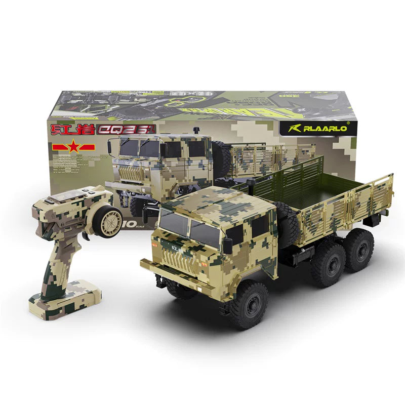 ギラーモフォルチーノMilitary Patrol 1/10 Scale Rerall CQ261 6x6 Heavy Duty RC Truck - Full