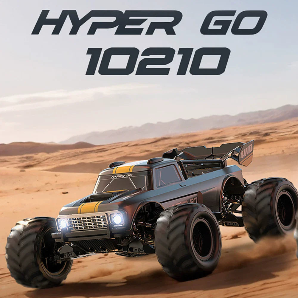 MJX Hyper Go 10210 1/10 Brushless RC Monster Truck | 80km/h 4S Power with App Tuning
