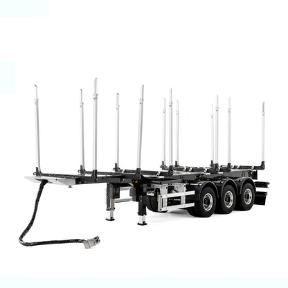 LESU 1/14 RC Timber Semi-Trailer with Drum Brakes & Dual-Wheel Axles LS-A0053