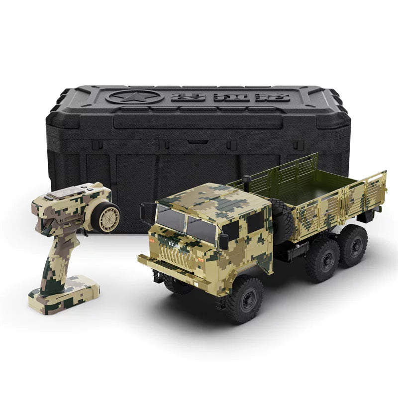 1/10 Scale Rerall CQ261 6x6 Heavy Duty RC Truck - Full Proportional Simulation Military Transport Vehicle Hobby Mode