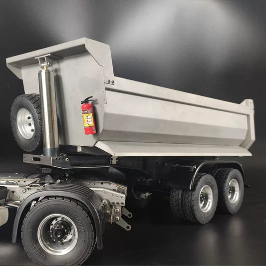 1/14 RC Semi Truck Tipper Dump Truck Trailer & Chassis DIY Parts for Tamiya