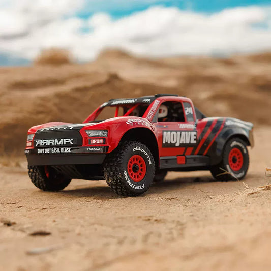 ARRMA 1/16 MOJAVE GROM Mega 380 Brushed 4WD Desert Truck RTR (Mini RC Car)