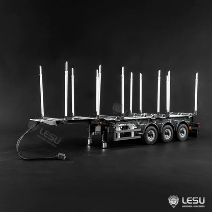 LESU 1/14 RC Timber Semi-Trailer with Drum Brakes & Dual-Wheel Axles LS-A0053