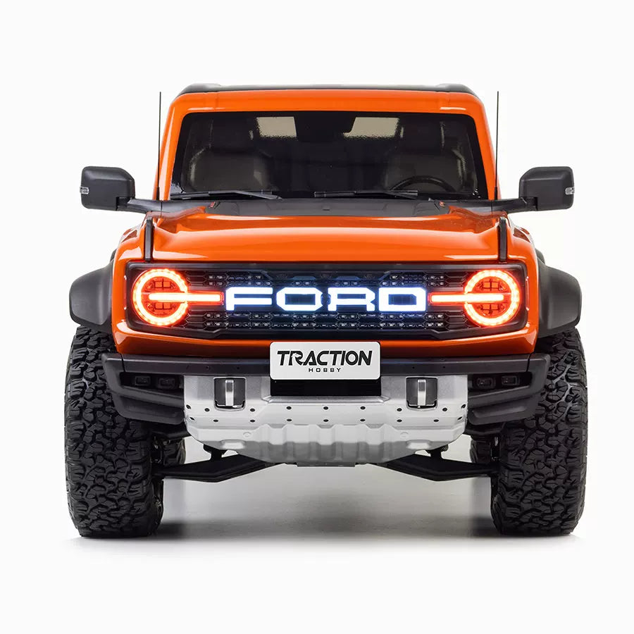 Traction Hobby KM 1/8 Ford Bronco Raptor RC Crawler 4WD RTR with 2-Speed, Diff Locks & DIG