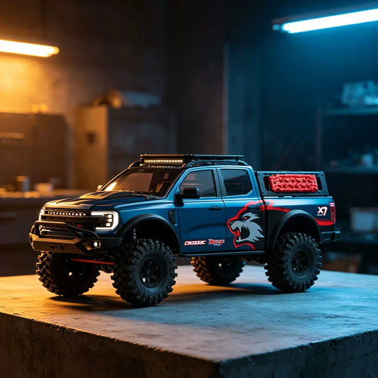 CROSSRC 1/8 EMO X7 Dire Wolf & XL4 Grizzly RC Rock Crawler Trail Truck