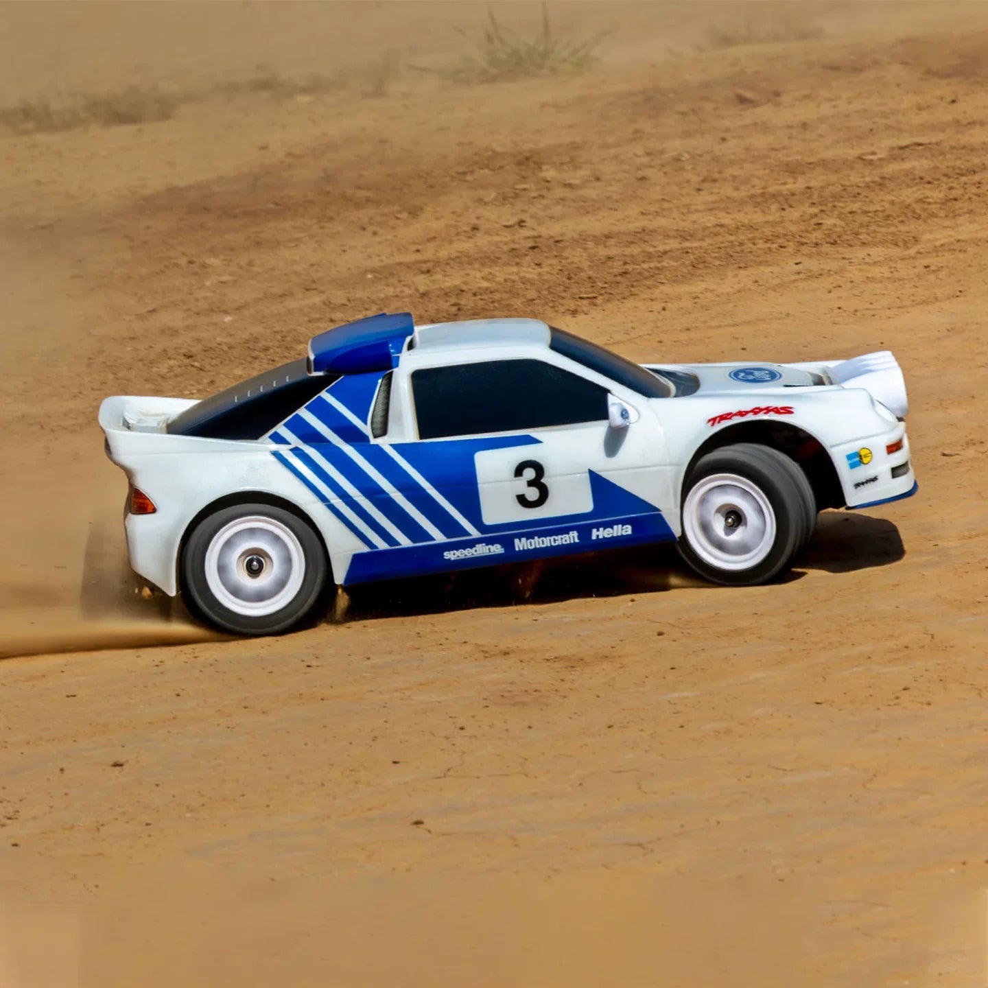 TRAXXAS 1/12 Mini Rally Ford RS200 4WD Brushless Rally Car RTR - 108046-1