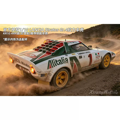 Killerbody Lancia Stratos Gr.4 1/10 RC Rally Car Clear Body Shell - Officially Licensed