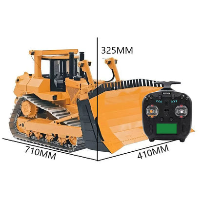 JDMODEL 1/14 JDM-98 ULTRA RC Hydraulic Bulldozer Model Metal Crawler Tractor RTR