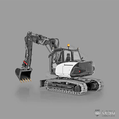 LESU 1/14 MC15 Hydraulic Excavator BA-B0042 | Dual Pump 9-Way Valve | 4-Section Variable Boom