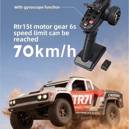 CROSSRC TR71 1/7 4WD Brushless Off-Road Short Course RC Truck Low CG 7075 Aluminum Chassis  RTR/ARTR for Adults
