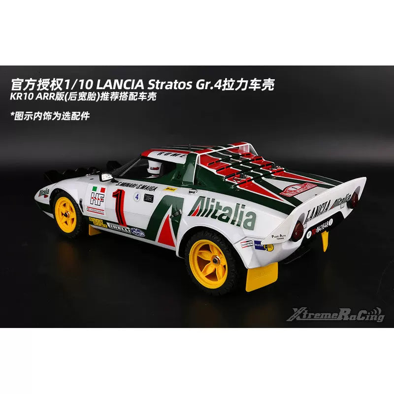Killerbody Lancia Stratos Gr.4 1/10 RC Rally Car Clear Body Shell - Officially Licensed