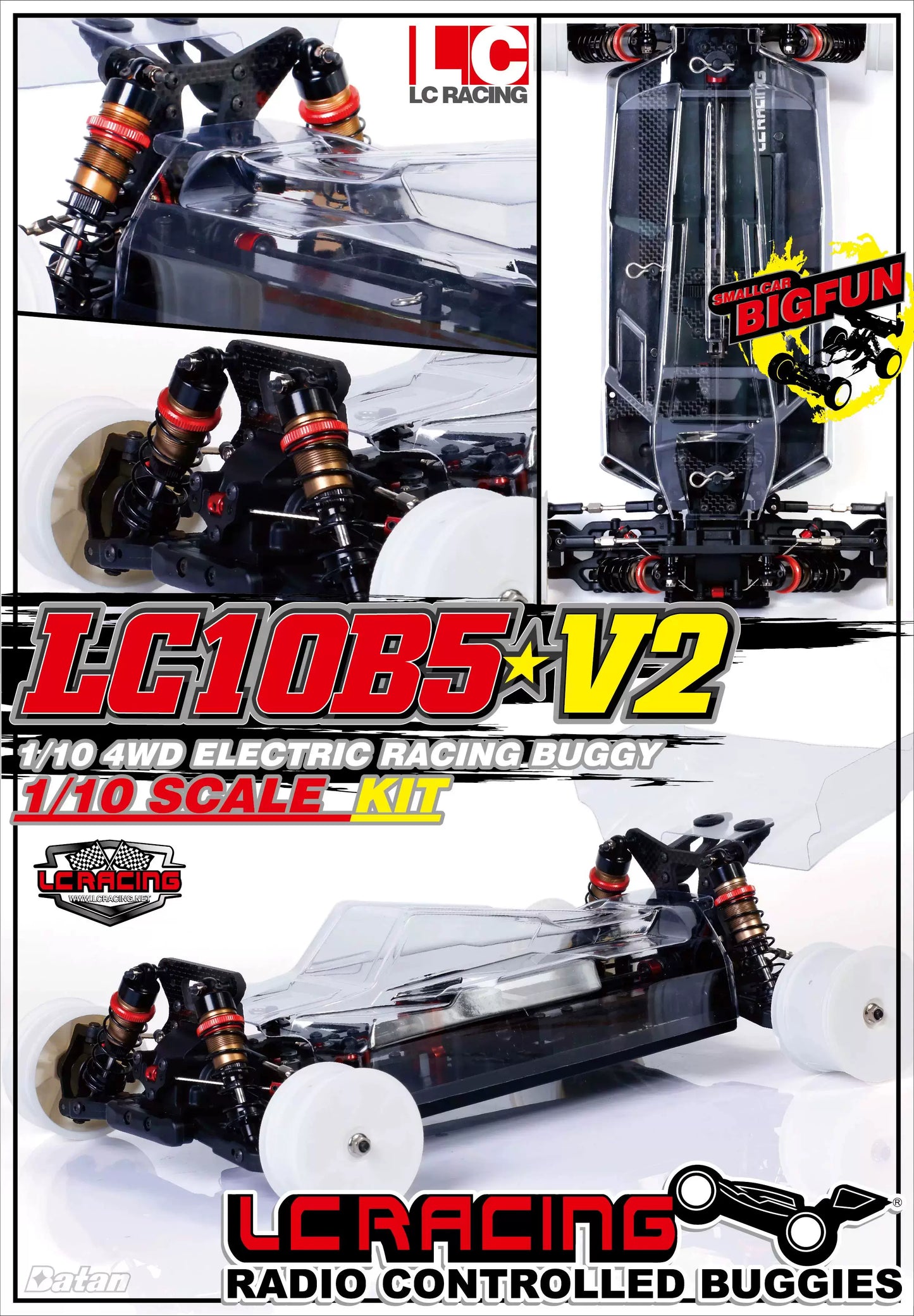 LC RACING LC10B5 V2 1/10 4WD Competition Spec Electric Buggy Kit