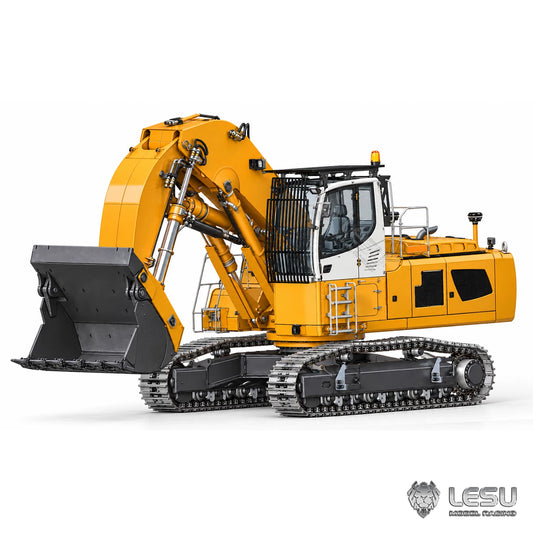 LESU LR956 Hydraulic RC Excavator 1/14 Scale Double Pump 7 Valve Shovel Excavator Model Toy