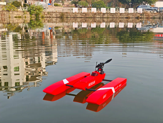 Original Design 3D Printed RC Airboat High-Speed Swamp Rescue Boat