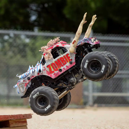 Losi 1/18 Mini LMT 4WD Solid Axle Monster Truck, Zombie Electric RC Off-Road Vehicle RTR