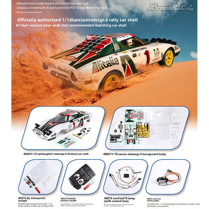 Killerbody Lancia Stratos Gr.4 1/10 RC Rally Car Clear Body Shell - Officially Licensed