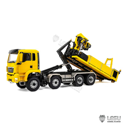 LESU 1/14 RC MAN TGS 8x8 Hydraulic Hook Lift Truck with Crane & Ballast Tipper LS-Z0109