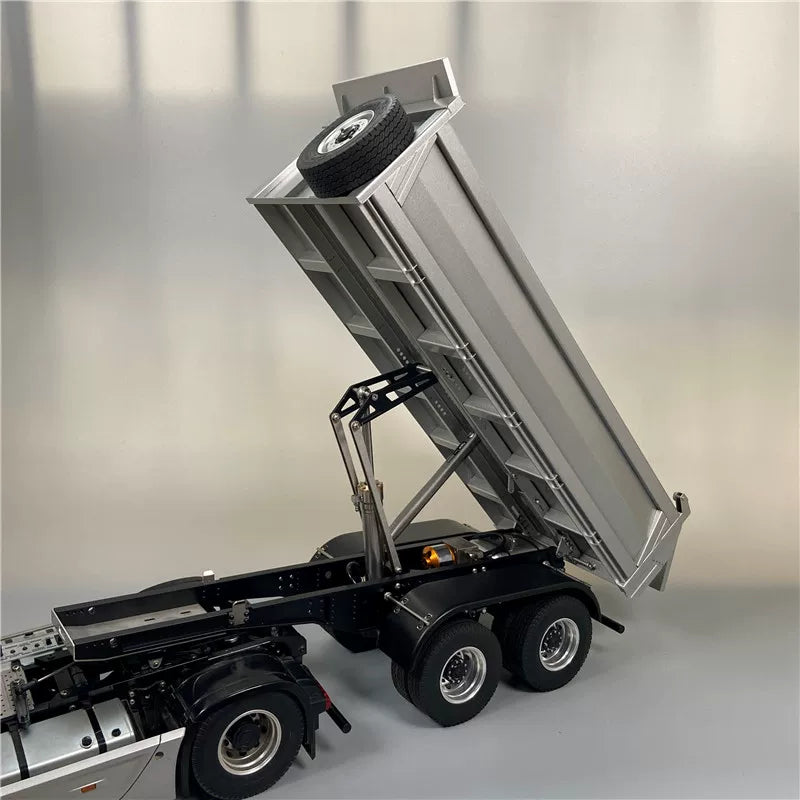 1/14 RC Semi Truck Tipper Dump Truck Trailer & Chassis DIY Parts for Tamiya