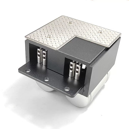 Metal Simulation Battery Box with Servo Mount Upgrade Part for 1/14 Tamiya Volvo RC Tractor Truck DIY Model