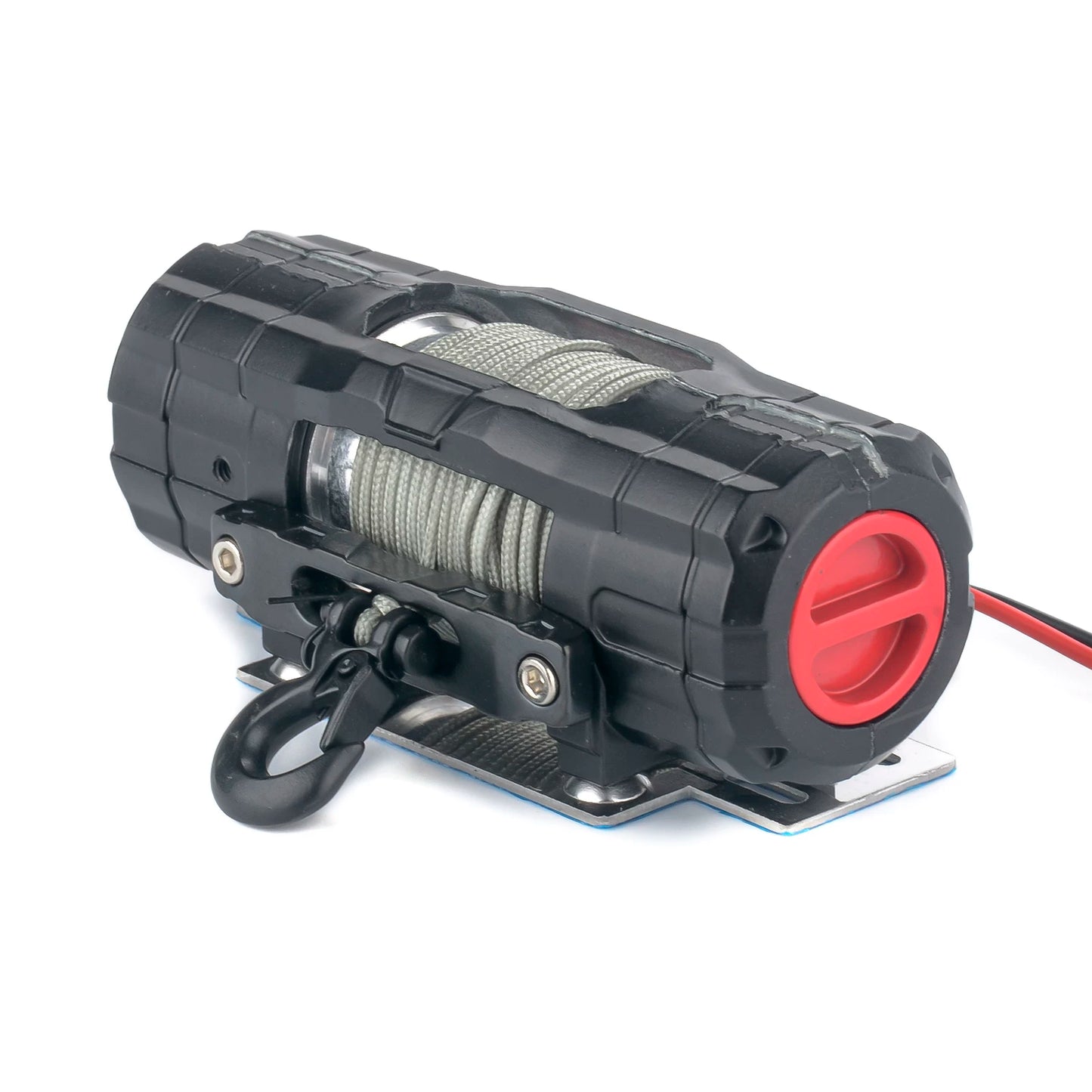 PYFORE 1/8 1/10 RC Crawler Metal Automatic Electric Winch Upgrade Parts for Axial SCX10 TRX4