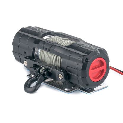 PYFORE 1/8 1/10 RC Crawler Metal Automatic Electric Winch Upgrade Parts for Axial SCX10 TRX4