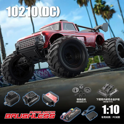 MJX Hyper Go 10210 1/10 Brushless RC Monster Truck | 80km/h 4S Power with App Tuning