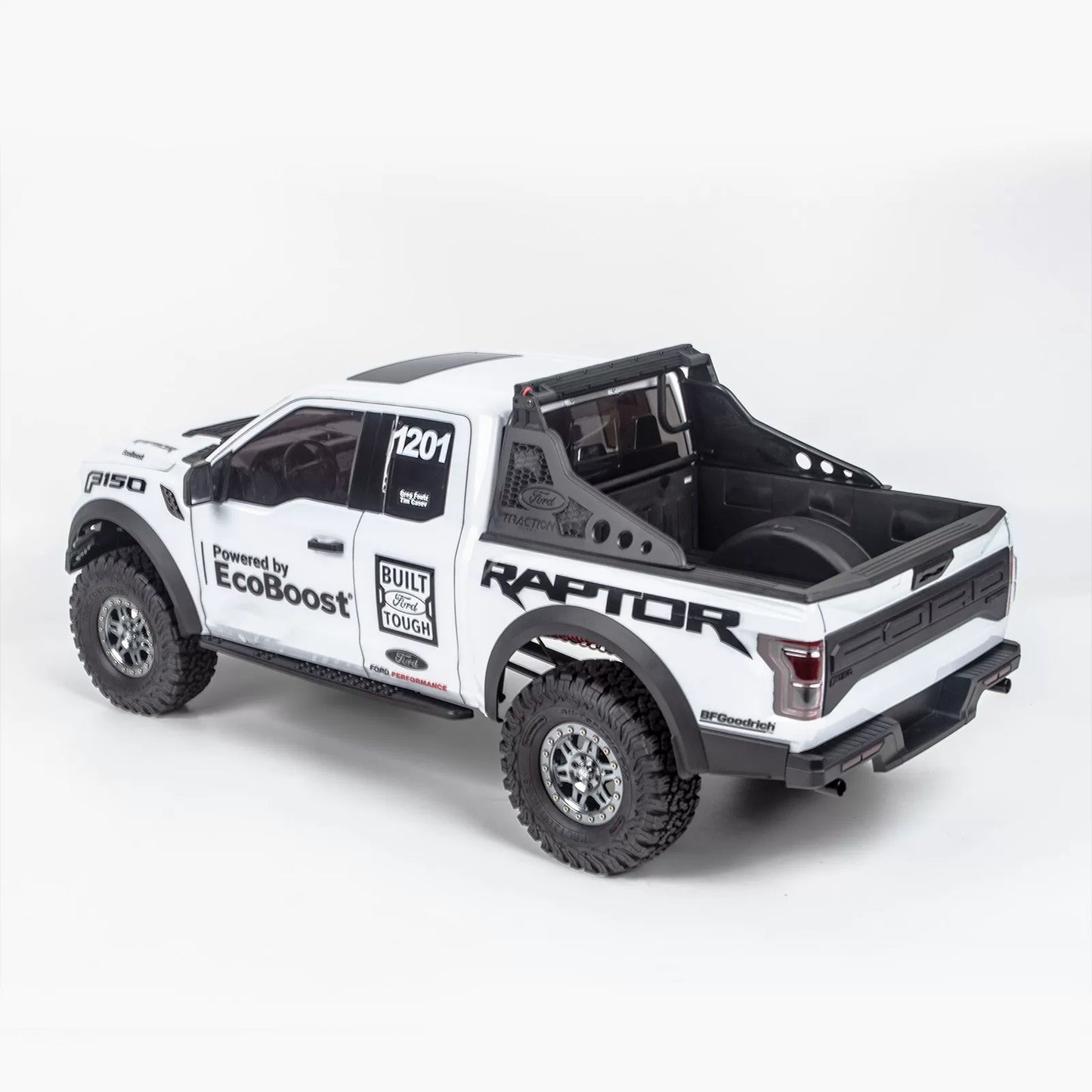 KM 1/8 Ford F-150 Raptor RC Mud Truck Rock Crawler with Horizontal Shocks